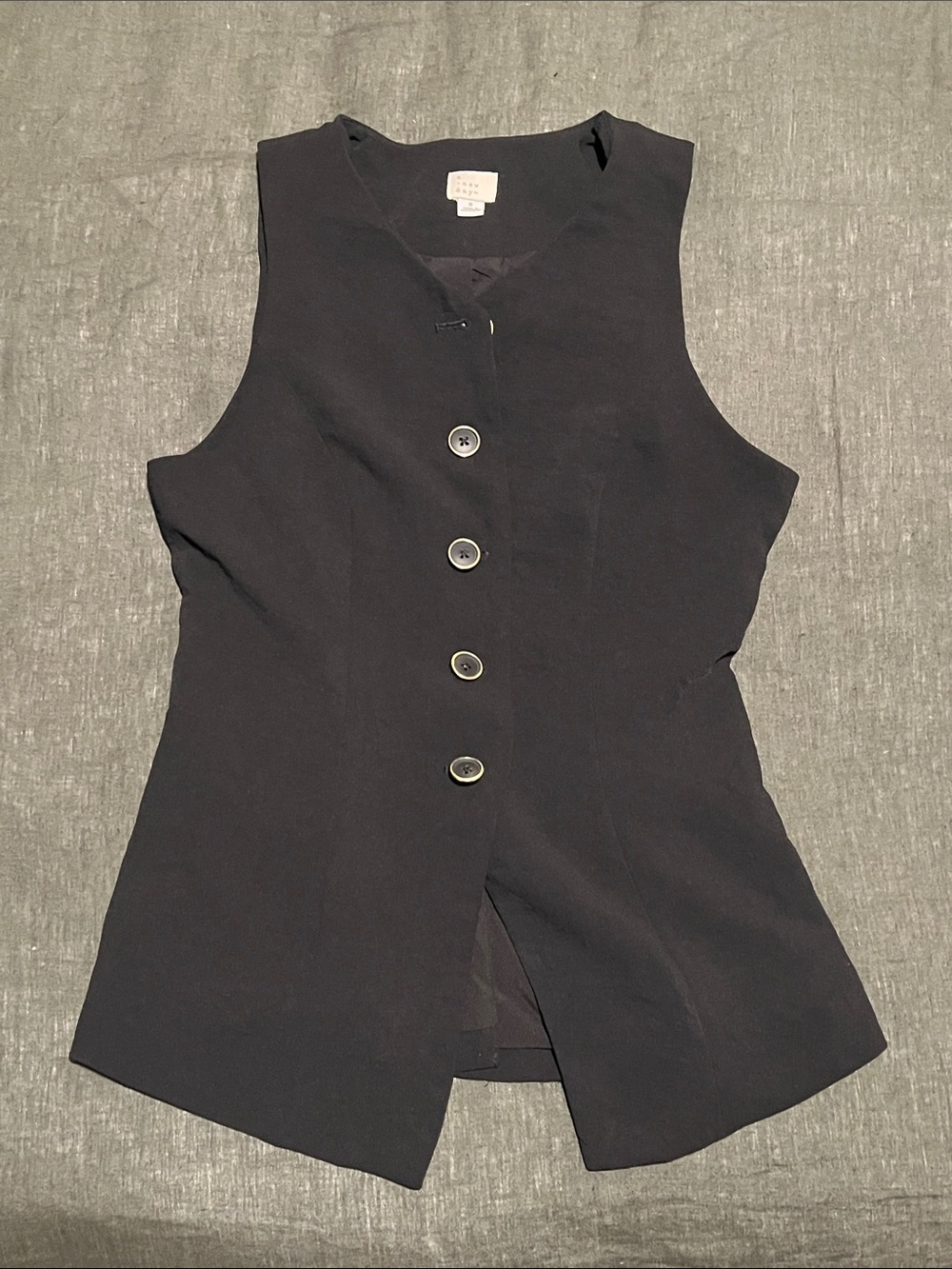 Black blazer vest